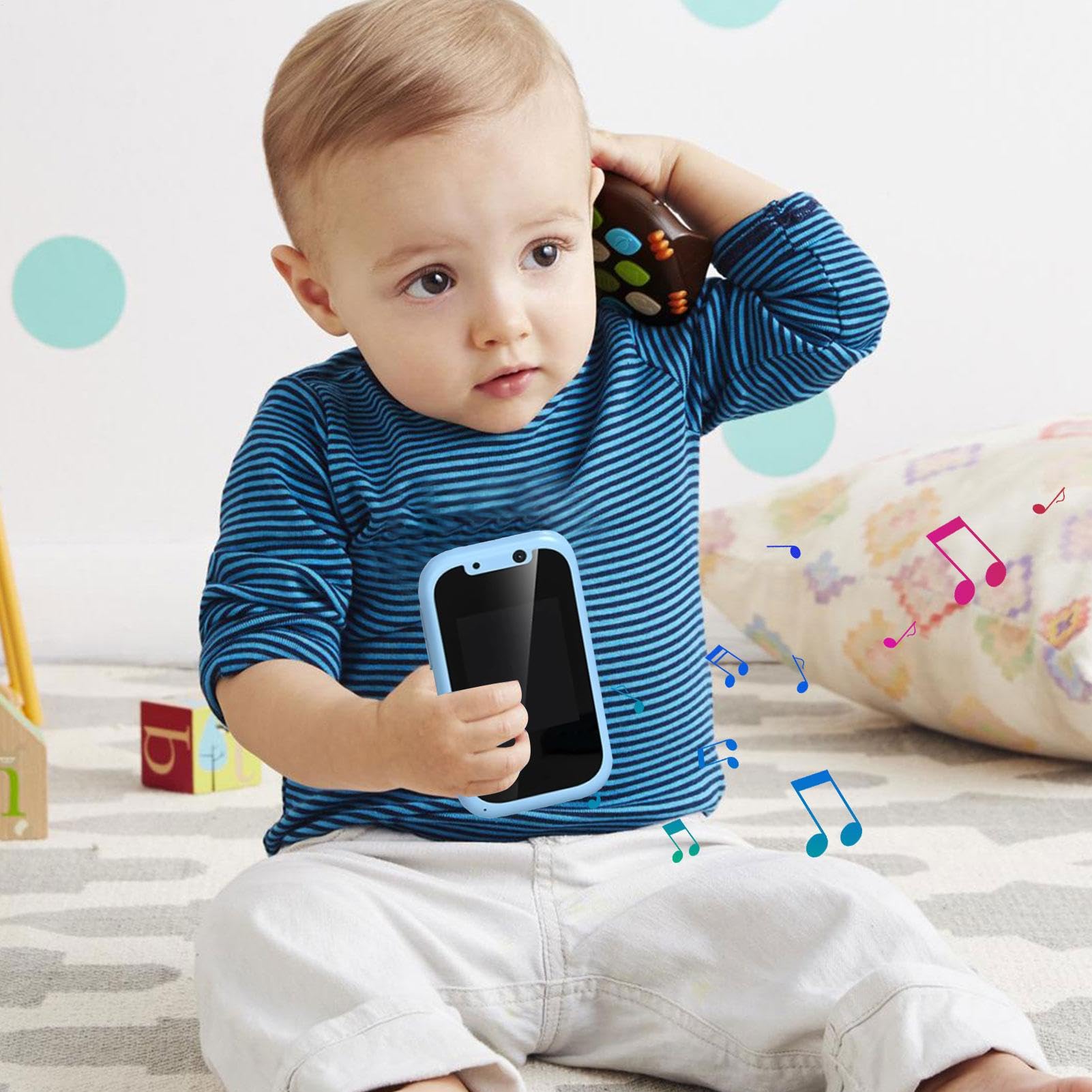 Smartphone Giocattolo Per Bambini Apprendimento Educazione Intelligente | Cellulare Musicale Per Racconta Storie Telefonino Giocattolo Fotocamera Per Bambini