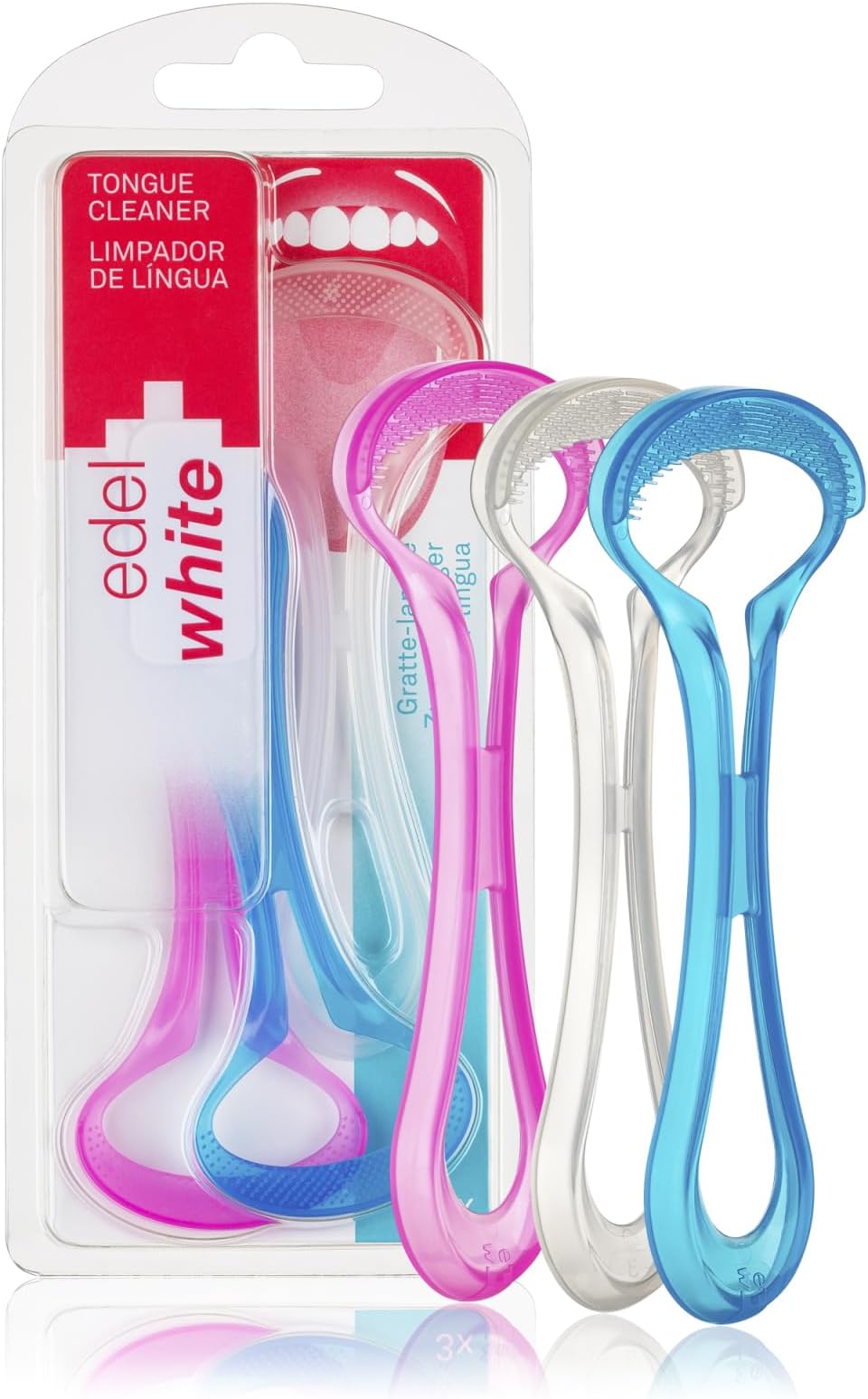 Edel+White Tongue Cleaners- 3 Pack