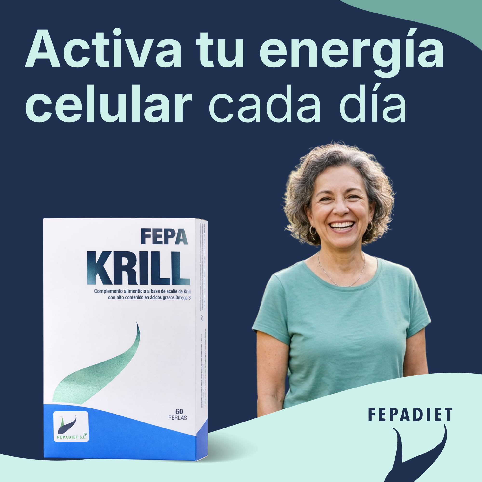 Perle di olio di krill FEPA 500 mg – 60 unità – Capsule con olio di krill Omega 3 (EPA e DHA) – Integratore alimentare per il supporto nutrizionale quotidiano – Fepadiet