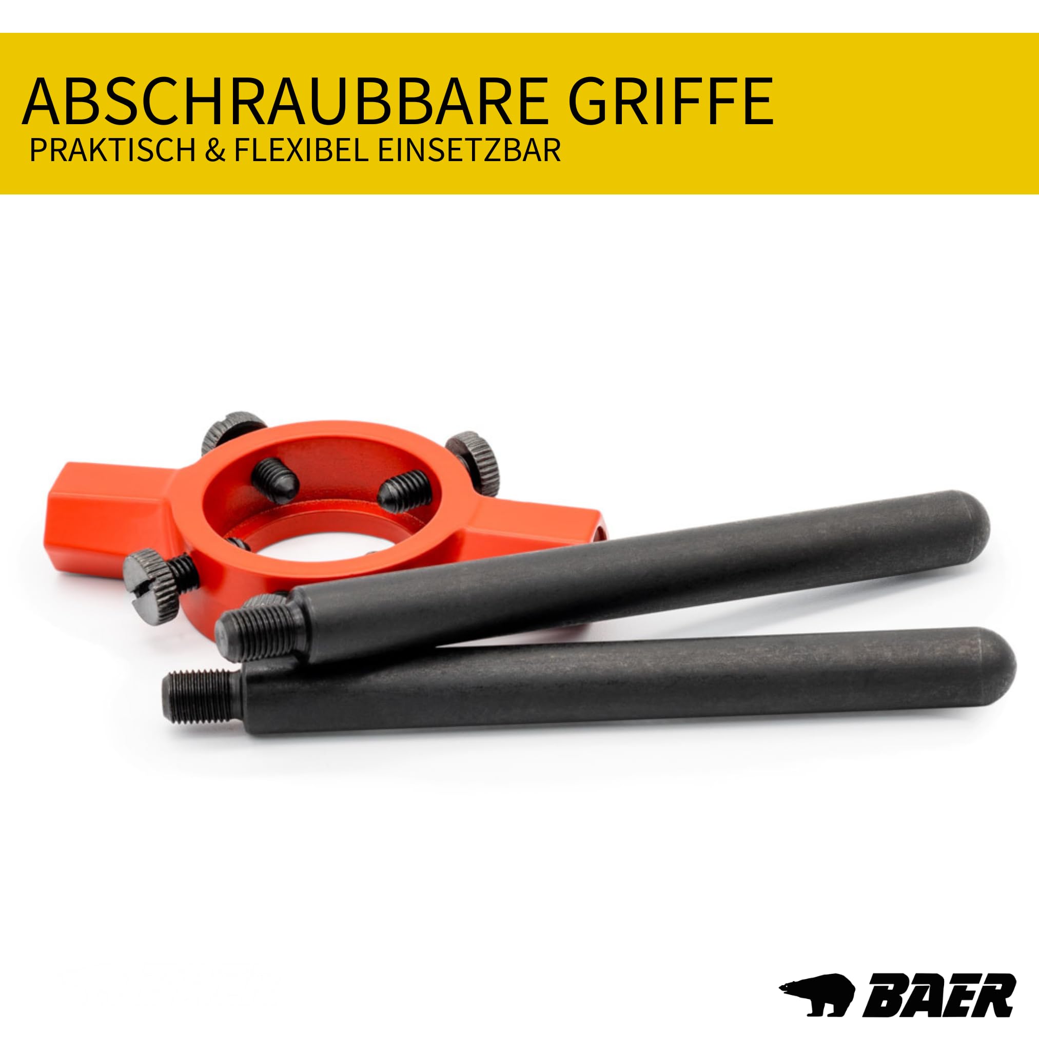 BAER Supporto per filiera 55 x 16 mm Pro, MF 22-26, G 5/8-3/4 – DIN 225 – Supporto per filiera – Filettatura esterna