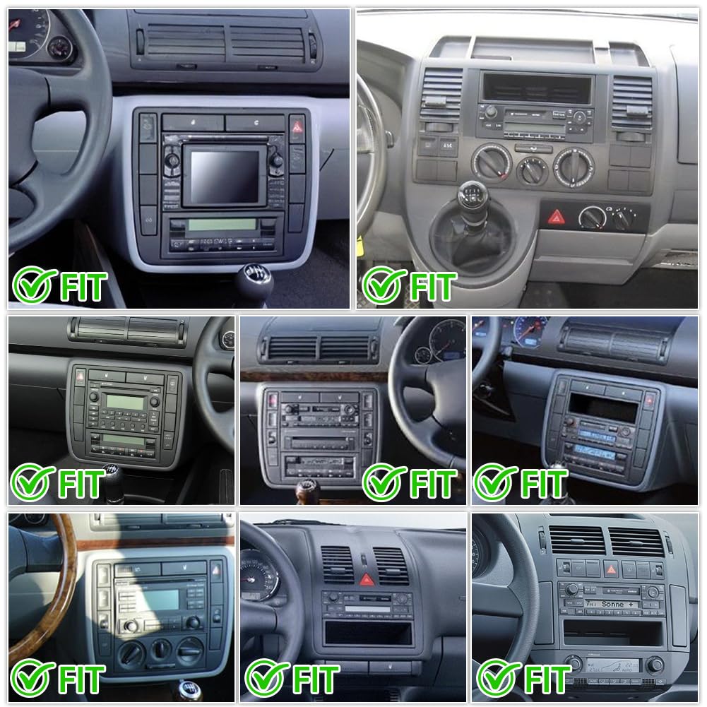 4+64G Android 14 Autoradio für Skoda Superb 2001-2008 mit Carplay Android Auto, 7 Zoll Touchscreen Auto Stereo Display Player Radio GPS Navigation Head Unit mit SWC FM RDS Mirror Link WLAN Bluetooth
