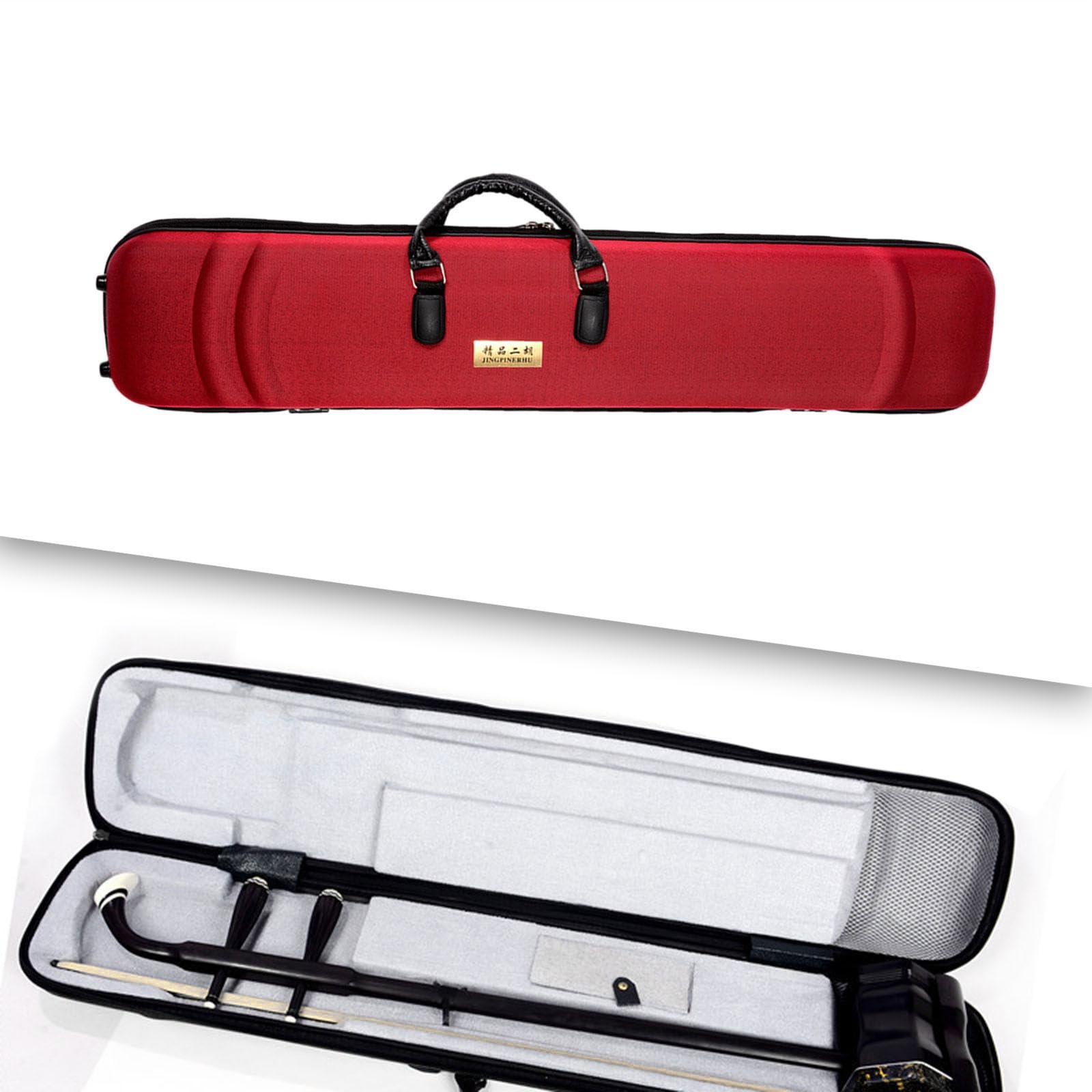 Erhu Tasche, Instrumentenzubehör, Verdickt, Tragbar, Stoßfest, Musikinstrumentenzubehör, Konzert, Und Show Zubehör, Rot