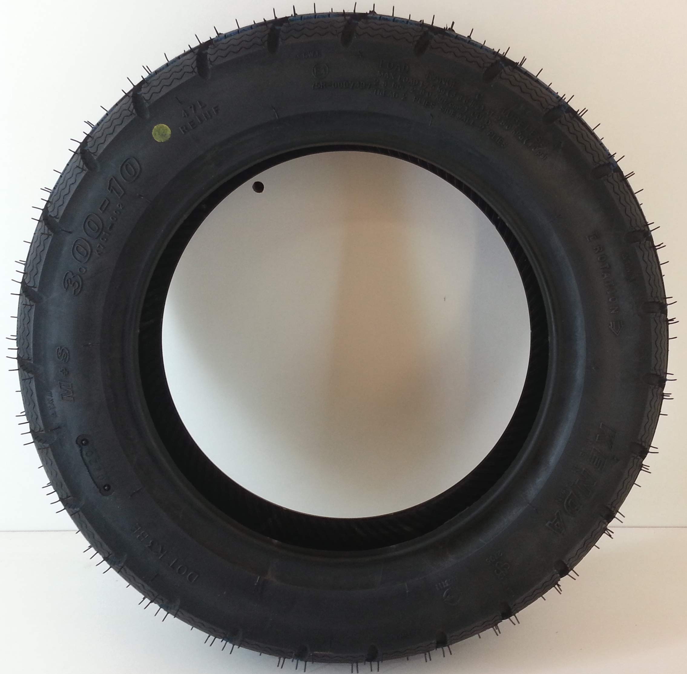 1 Copertone pneumatico 3.00-10 47L M+S tubeless rinf. compatibile con vespa 50-125 a marce