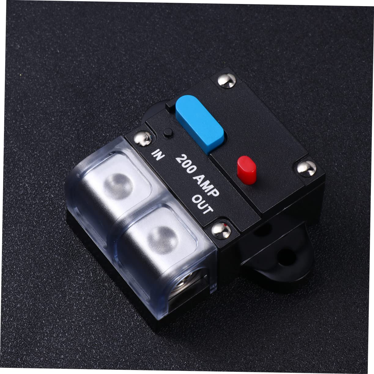 Disyuntor Reiniciable para Coche, Protección contra Sobrecarga, Reinicio Manual, 200, Fácil Instalación, para Audio y Doble Batería