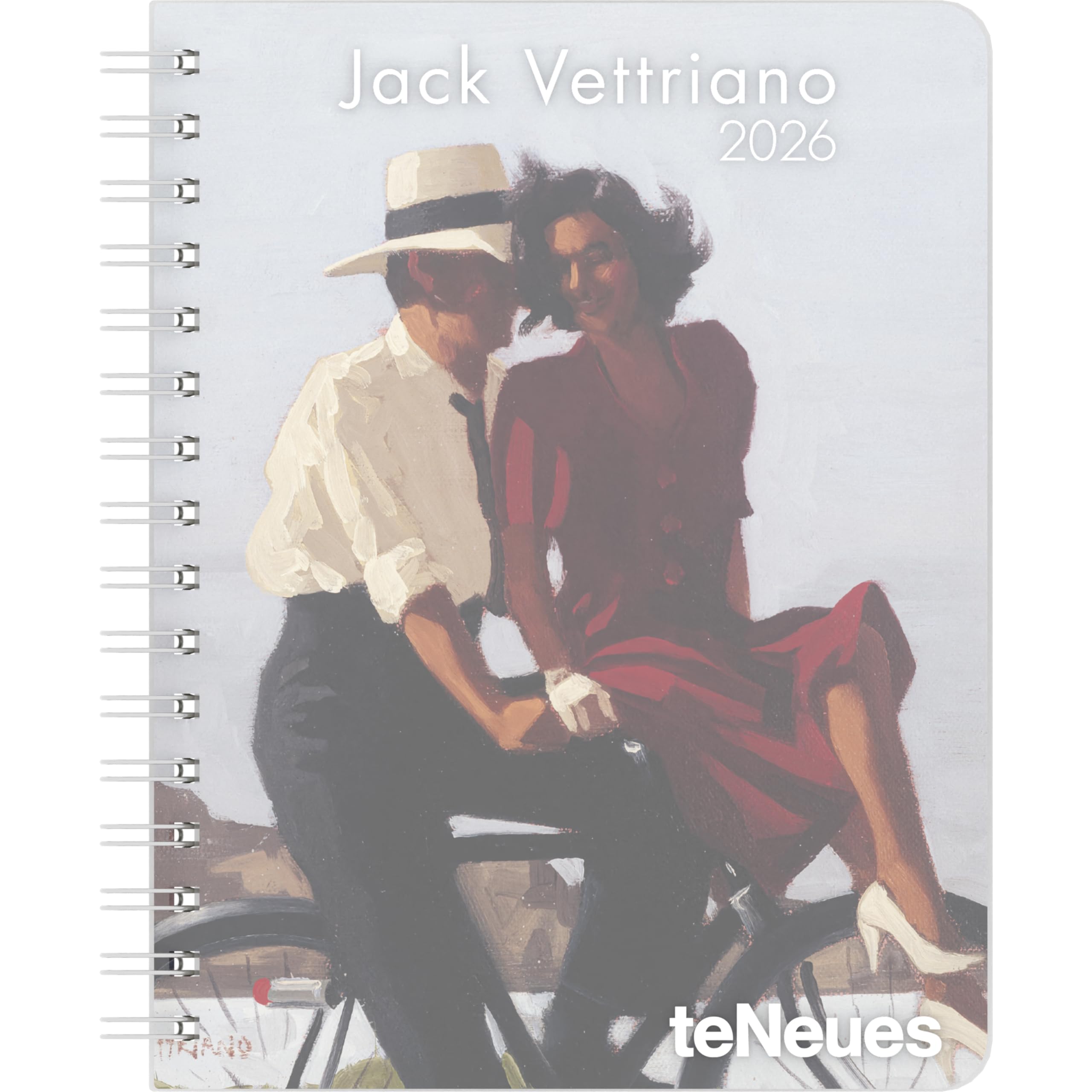 teNeues - Jack Vettriano Diary 2026 – Buchkalender 17x22 cm | Wochenkalender Deluxe mit Kunstwerken für Vettriano-Fans & Kunstliebhaber: Diary