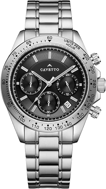 Manual watch – wristwatch stainless steel – timeless watch for business & leisure – watches with comfort – wristwatches for in classic style