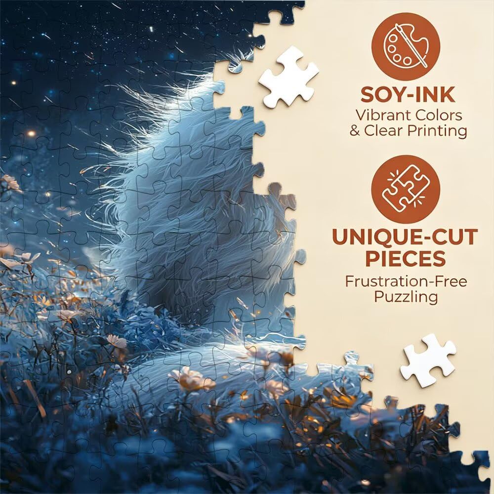 Puzzle 4000 elementów, wilk meteor puzzle dla dorosłych 4000, drewniane puzzle, klasyczne gry edukacyjne, niemożliwe wyzwanie, gry i zajęcia rodzinne, prezent kreatywny DX0YL1551