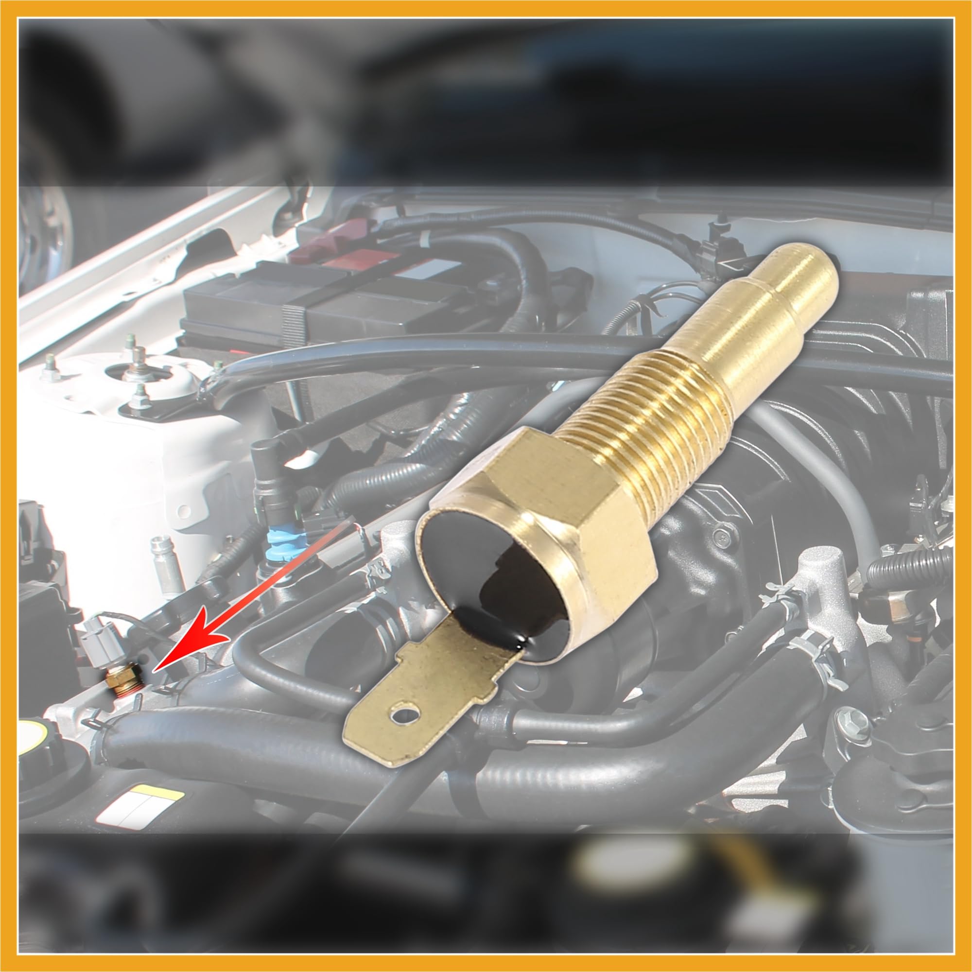 Universale Motore Ventola di Raffreddamento Temperatura Sensore Termico Interruttore 1/8 "NPT 200 Gradi su 185 Gradi Off Sostituzione