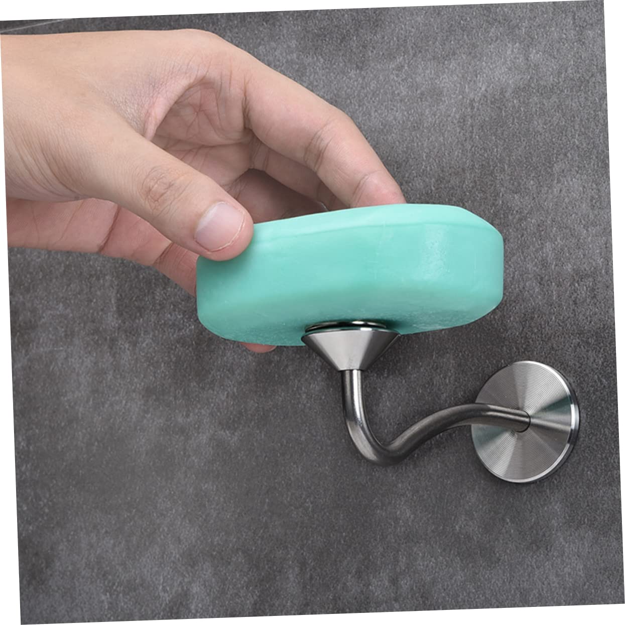 Gatuida 3piezas Soporte De Jabón Magnético Inoxidable para Baño y Cocina Instalación Pared Sin Taladrar Organizador De Jabón Drenaje Natural y Ventilación para Jabones Artesanales y