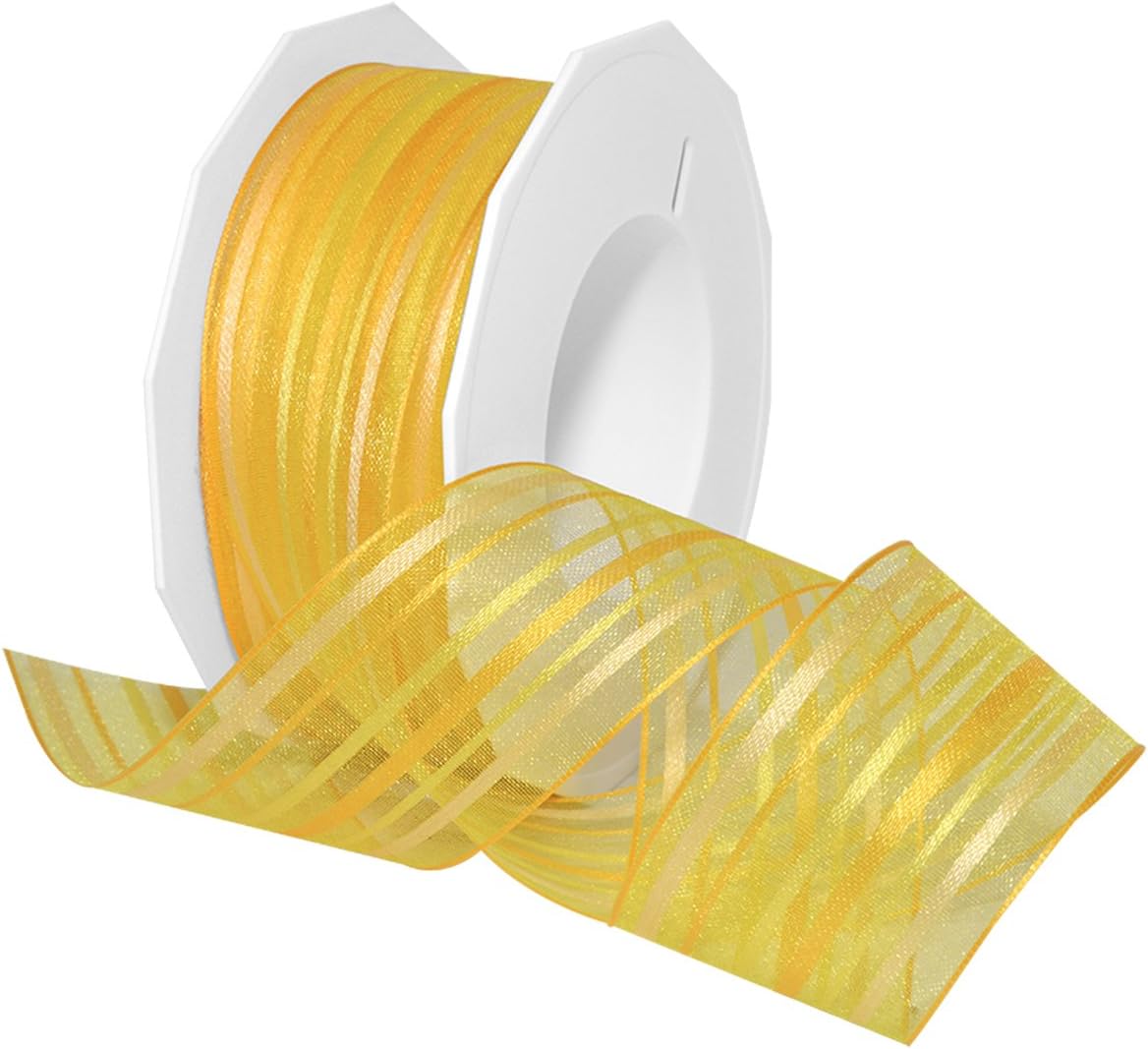 Morex Ribbon Malediven Ribbon, Polyester, 1 1/2 inches by 22 Yards, Red, Item 80140/20-609, 1 1/2" x 22 yd