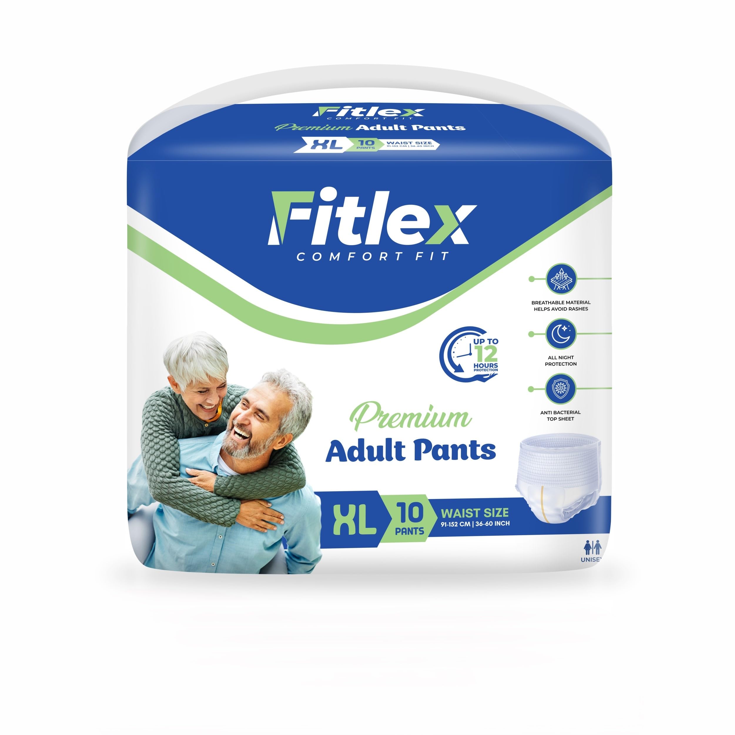 Premium Adult Diapers | Unisex Disposable Diapers for Men & Women | High Absorbency, Leak & Odour Control | Pack of 1 (10 Diapers) (XL, PACK OF 1)-picture-20