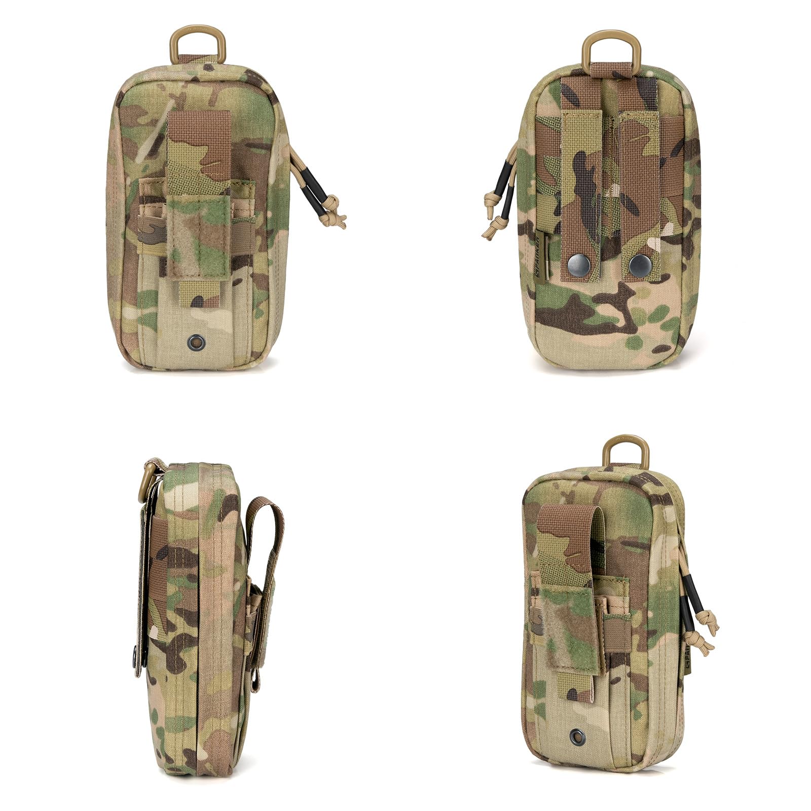 EXCELLENT ELITE SPANKER Sac de premiers secours Molle Petite pochette tactique IFAK Pochette médicale pour garrot Pochette de survie militaire（MC）