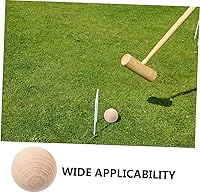 Vista 8 de TOYANDONA 5PCS Wooden Croquet Balls Set for Outdoor Lawn Games Sturdy Solid Wood Balls for Backyard Croquet DIY Crafts and School Projects