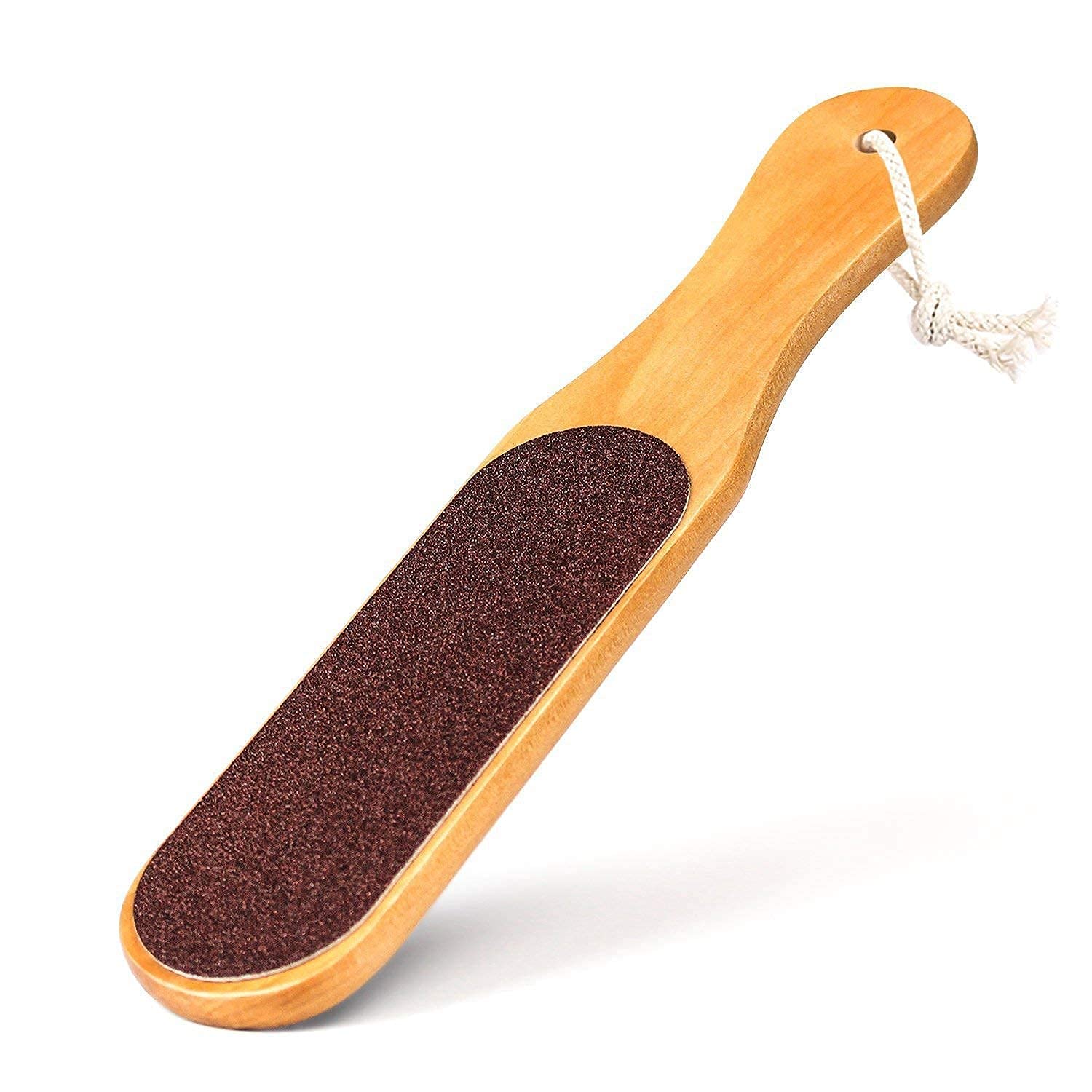 TUSAN Pedicure Tool Double Sided Foot Filer Scrubber For Dead Skin Callus Remover With Wooden Handle-image-13