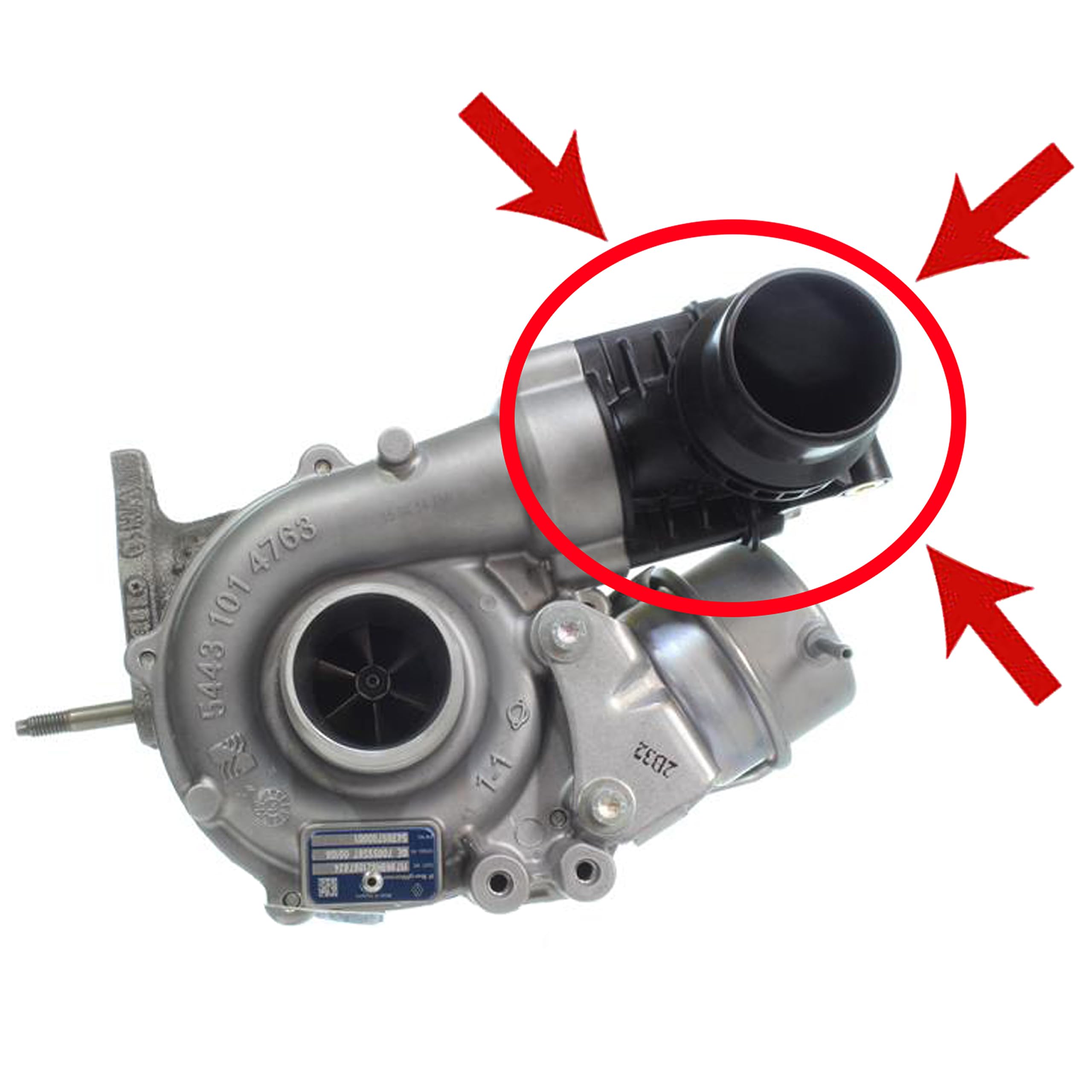 Tuyau turbo en plastique compatible avec W205 Megane IV Kadjar 1.6 144601294R A6220900080 A6260900400 1441100Q2J