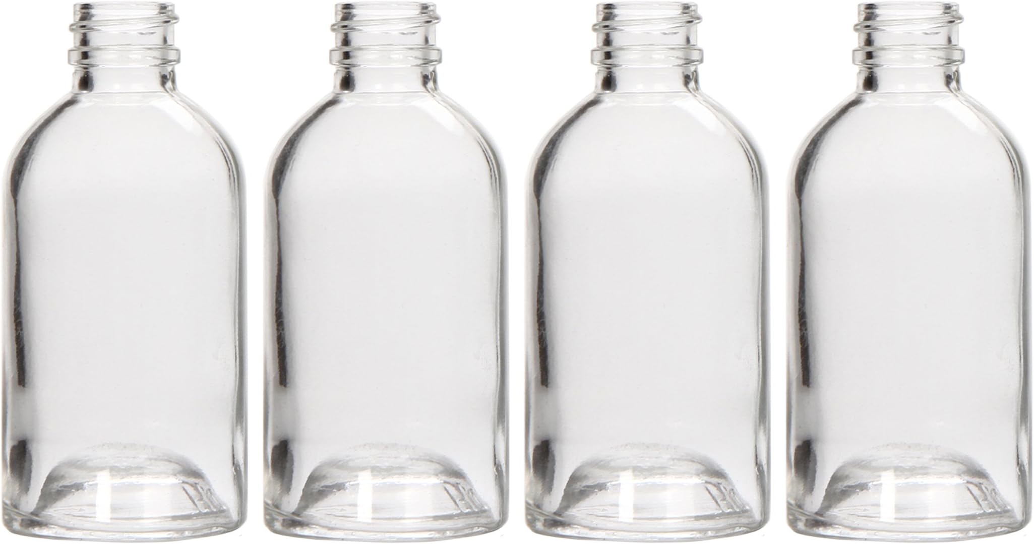 Hosley Reed Diffuser Bottles Set of 4 (85 ml) – Refillable Glass Empty Bottles for Essential Oils, Home Fragrance, Aromatherapy & Décor