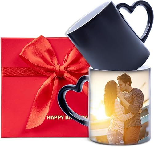 Tazas personalizadas que cambian de color, taza personalizada con imágenes de texto fotográfico, regalos personalizados para amigos, familiares,
