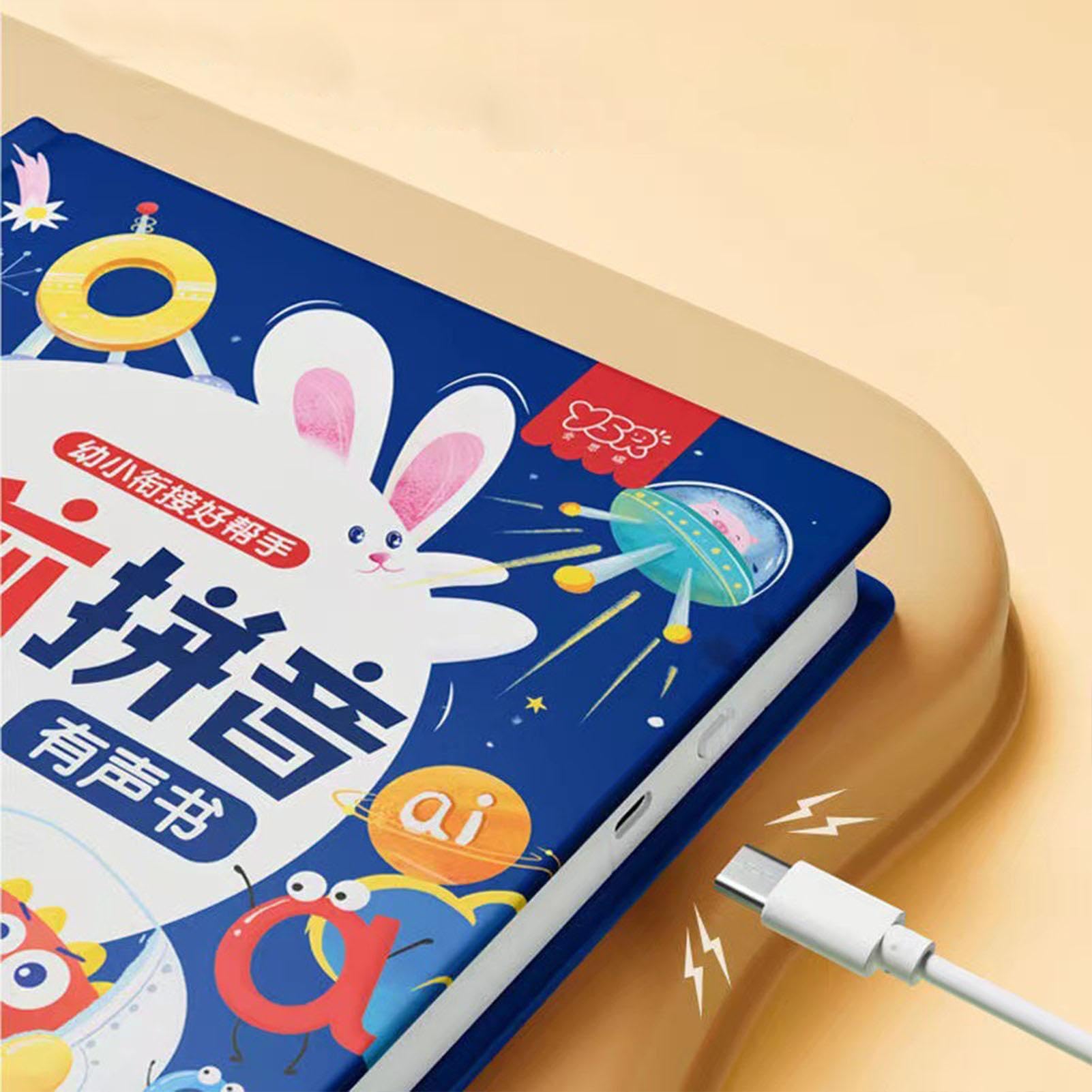 Livre Audio Chinois Parlant Pour Enfant - Pinyin, Caractères, Mathématiques, Anglais - Recharge USB, 6h D'autonomie - Dès 3 Ans
