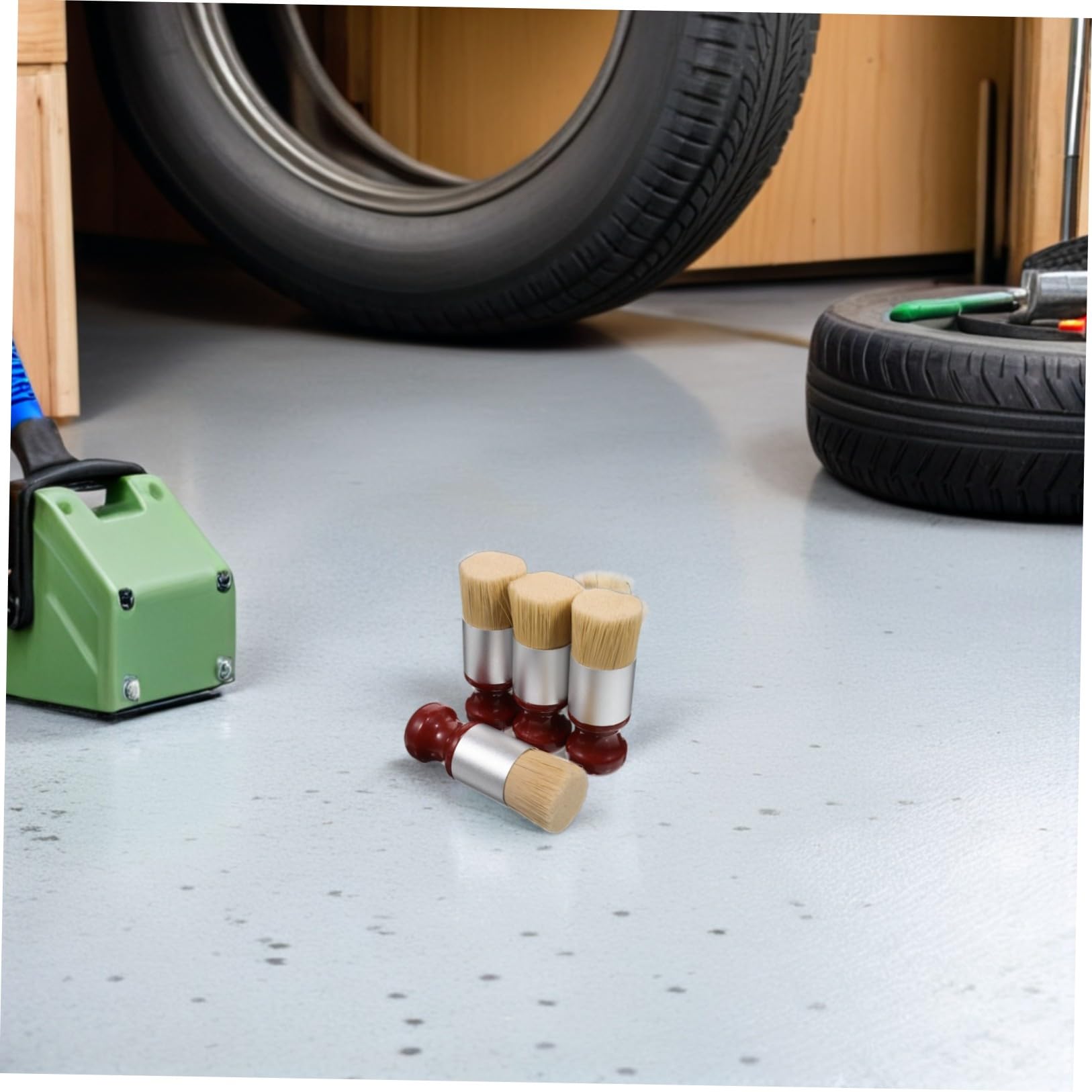 VALICLUD 4piezas Cepillo de Pomada para Coches y Muebles Cepillos Aplicadores de Detalles con Cerdas Suaves Herramienta de Limpieza para Acondicionador de Cuero y Madera Fácil de Sostener