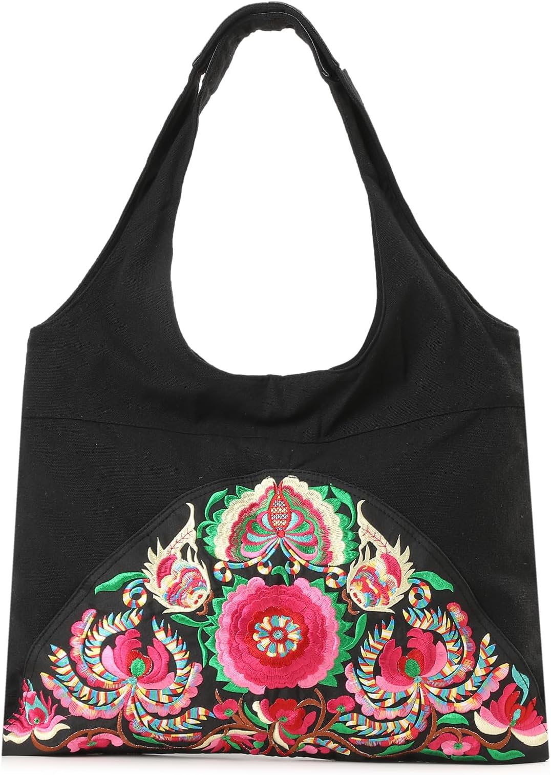 MAZEXYTote Handbags for Women Large Embroidered Canvas Shoulder Bag Daily Bag