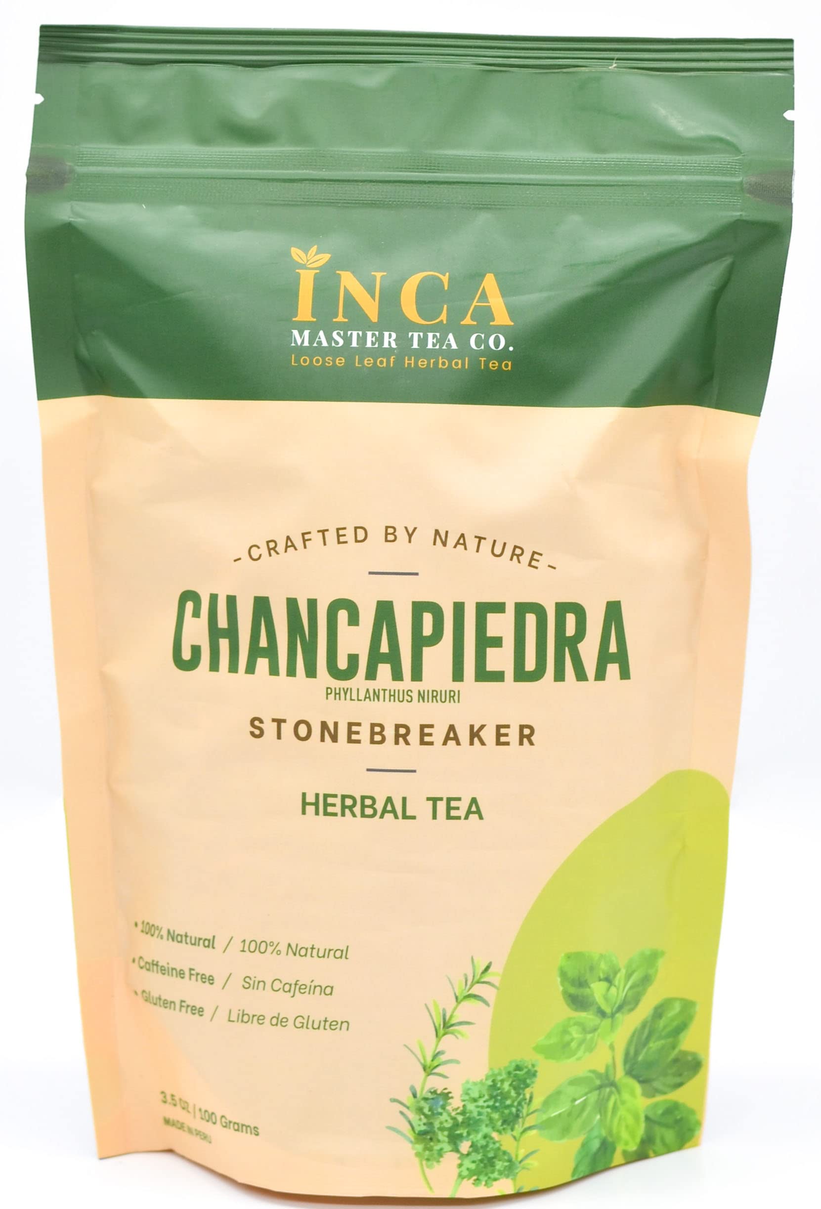 Buy Chanca Piedra Stone Breaker Loose Leaf Tea 3.5oz (100g) 100 Natural Kidney, Gallbladder