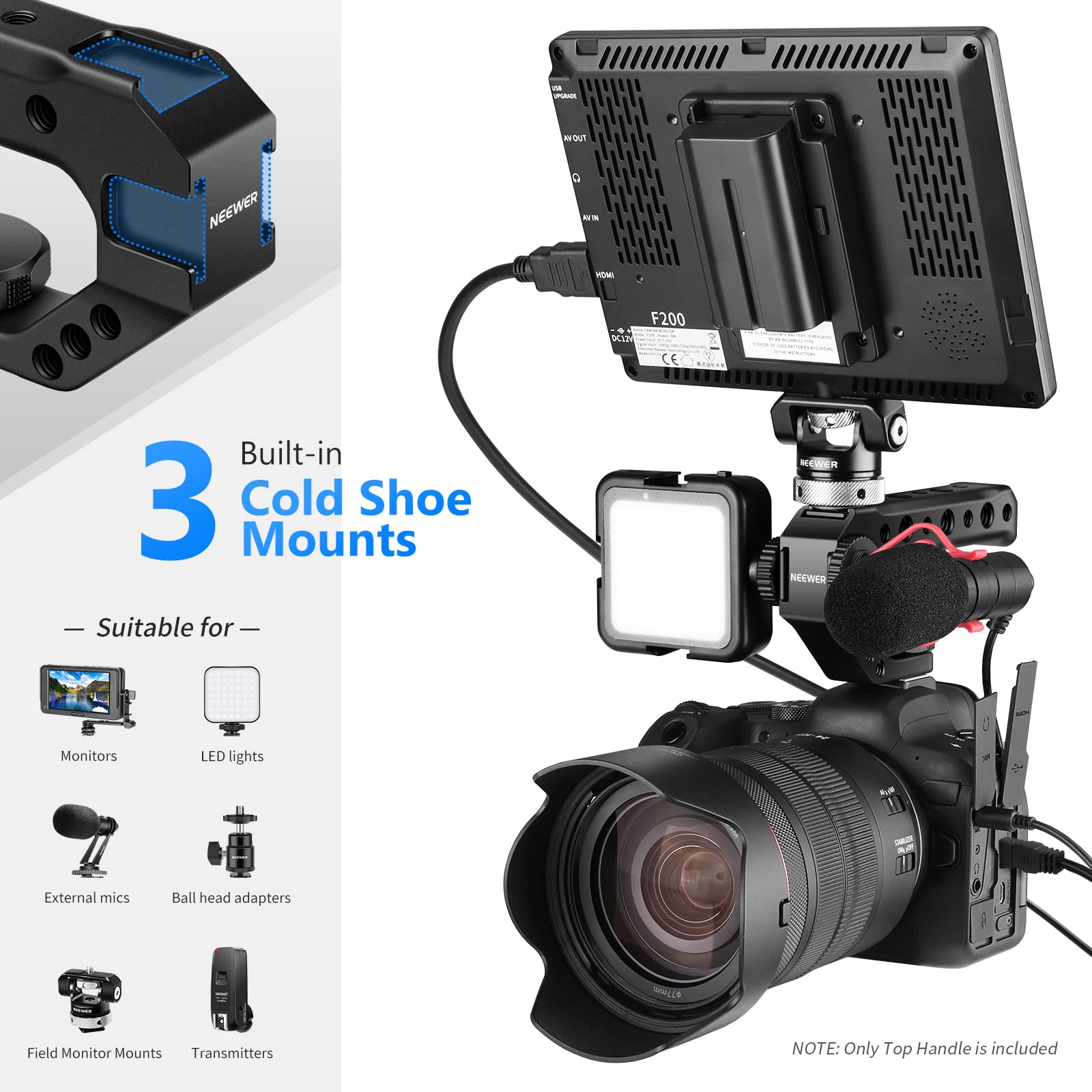 (未使用･未開封品)　camvate DSLR木木製NATOハンドルグリップ C1534 wyeba8q CAMVATE DSLR Wood Wooden Handle Grip (Right Hand)