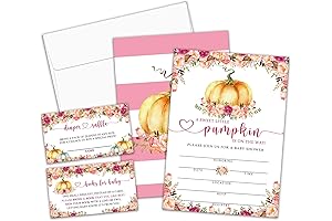 Charming Fall Baby Shower Invitations for a Little Princess's Arrival