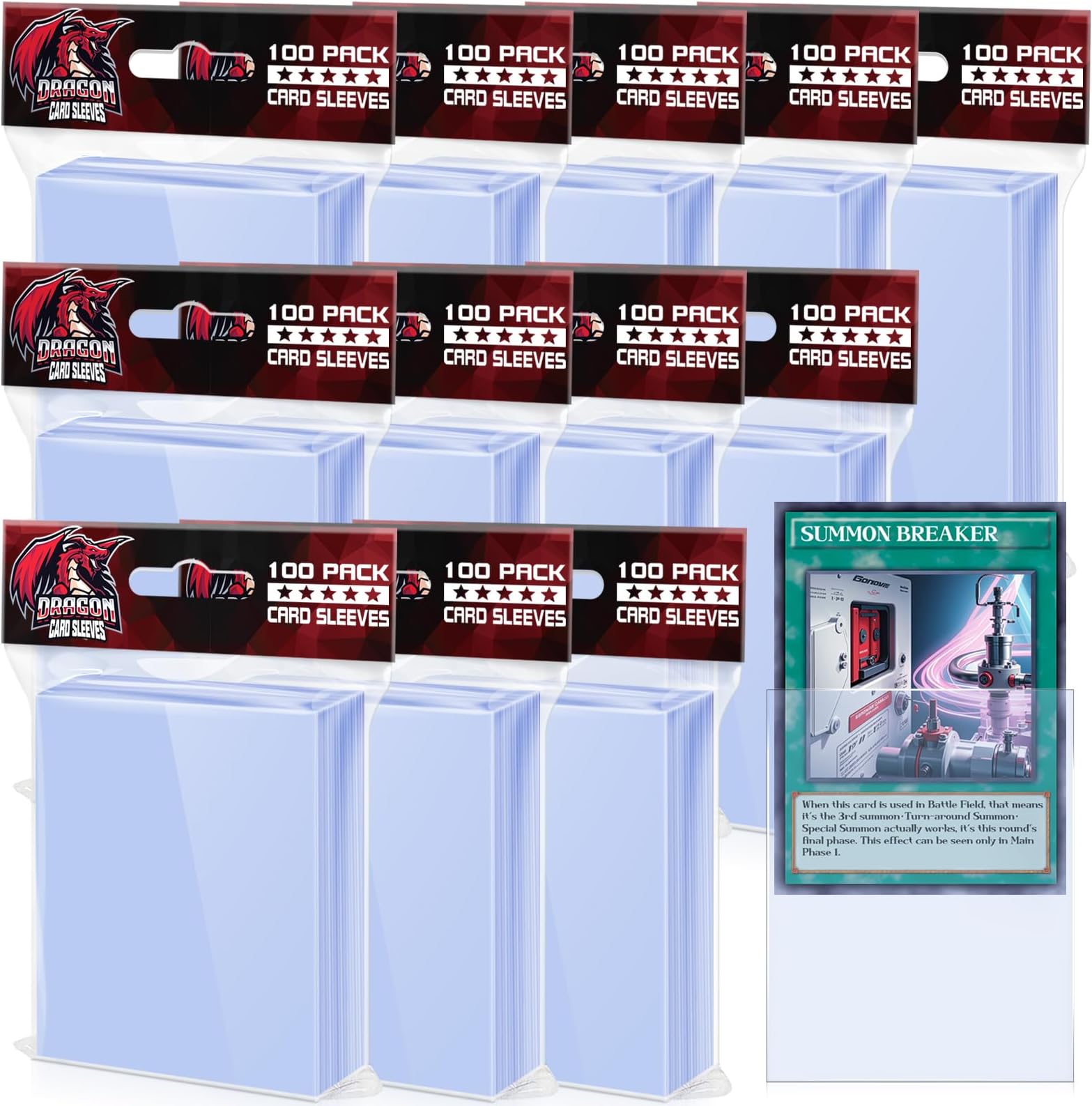 1200 Counts Card Toploaders and Sleeves for Trading, Baseball, Football, Sports, MTG, and Game Cards - Soft Clear Penny Sleeves for Standard Cards