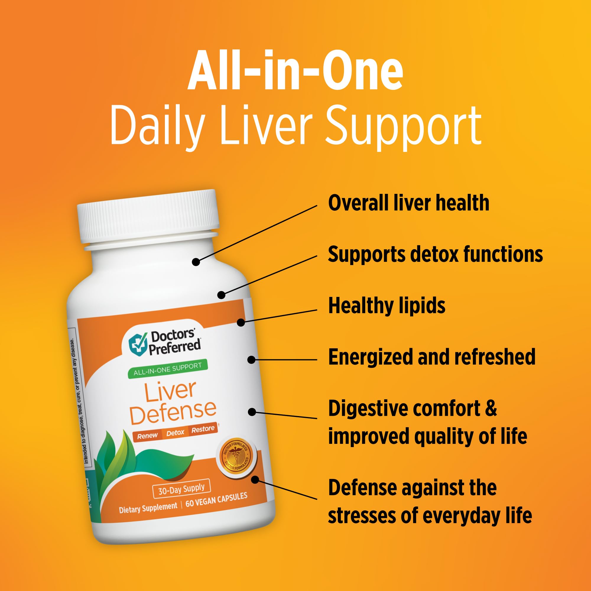DOCTORS' PREFERRED Liver Defense with Milk Thistle Supplement, 60 ct — Amazon image 5