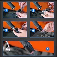 Vista 4 de Motocicleta para Y&AMAHA XJ6 XJ 6 Diversion 2009 2010 2011 2012 2013 Accesorios de motocicleta 7/8 "0.866 in manillar mano Grips mango barra Naranja