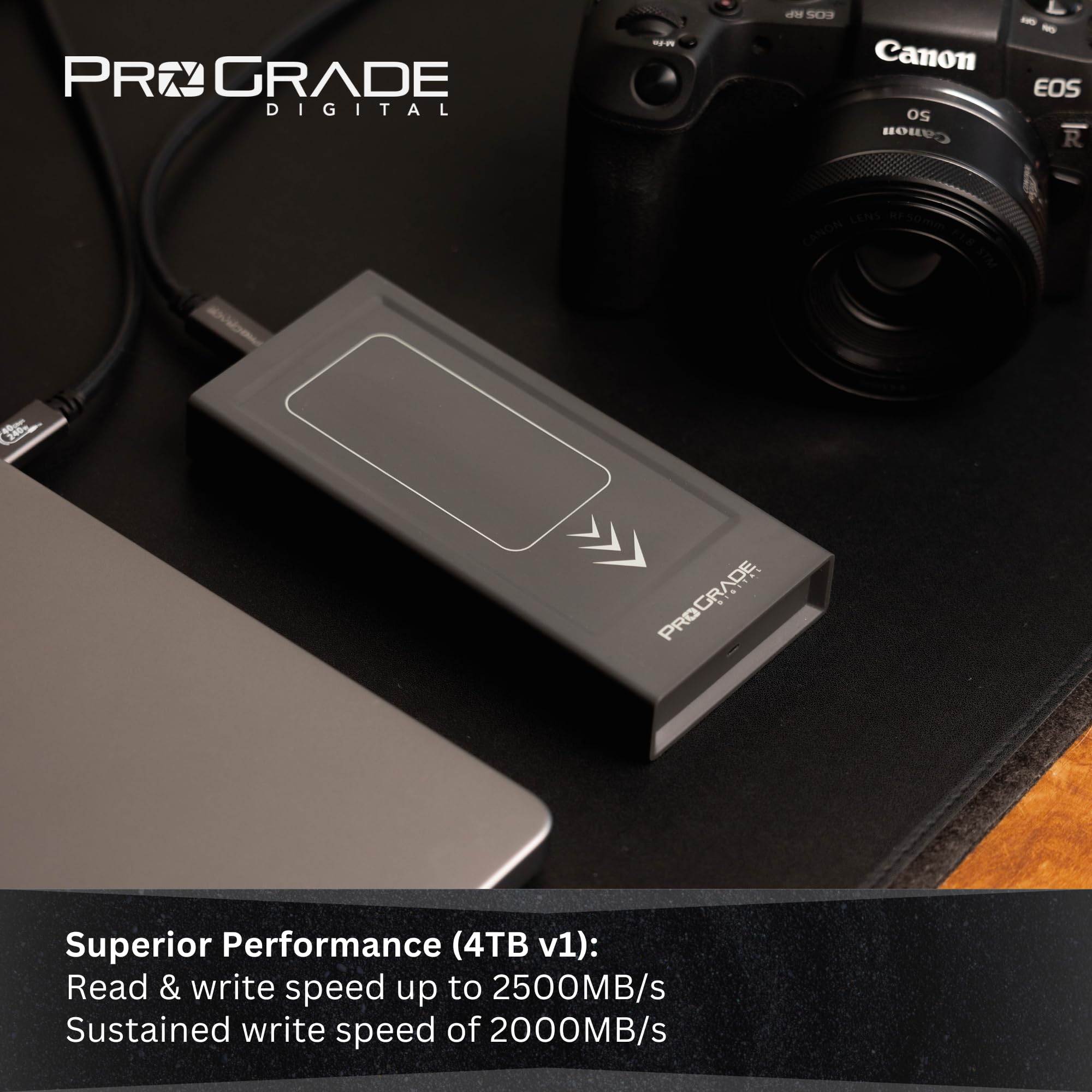 NirProGrade Digital 4TB SSD　PG10 Pro ProGrade Digital 4TB Professional External SSD Drive USB 4.0