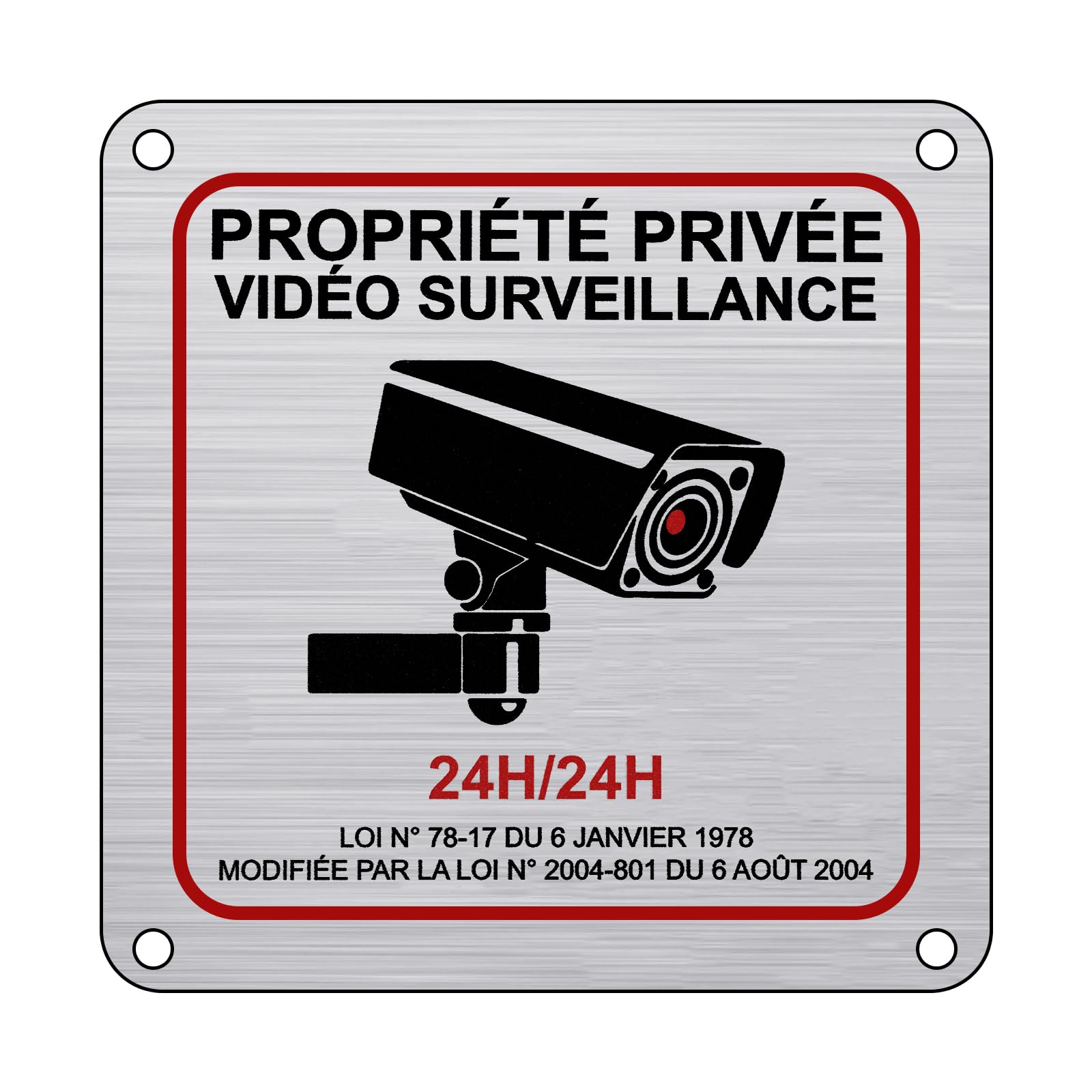 flintronic Señal de seguridad en francés – 1 paquete de 15 x 15 cm