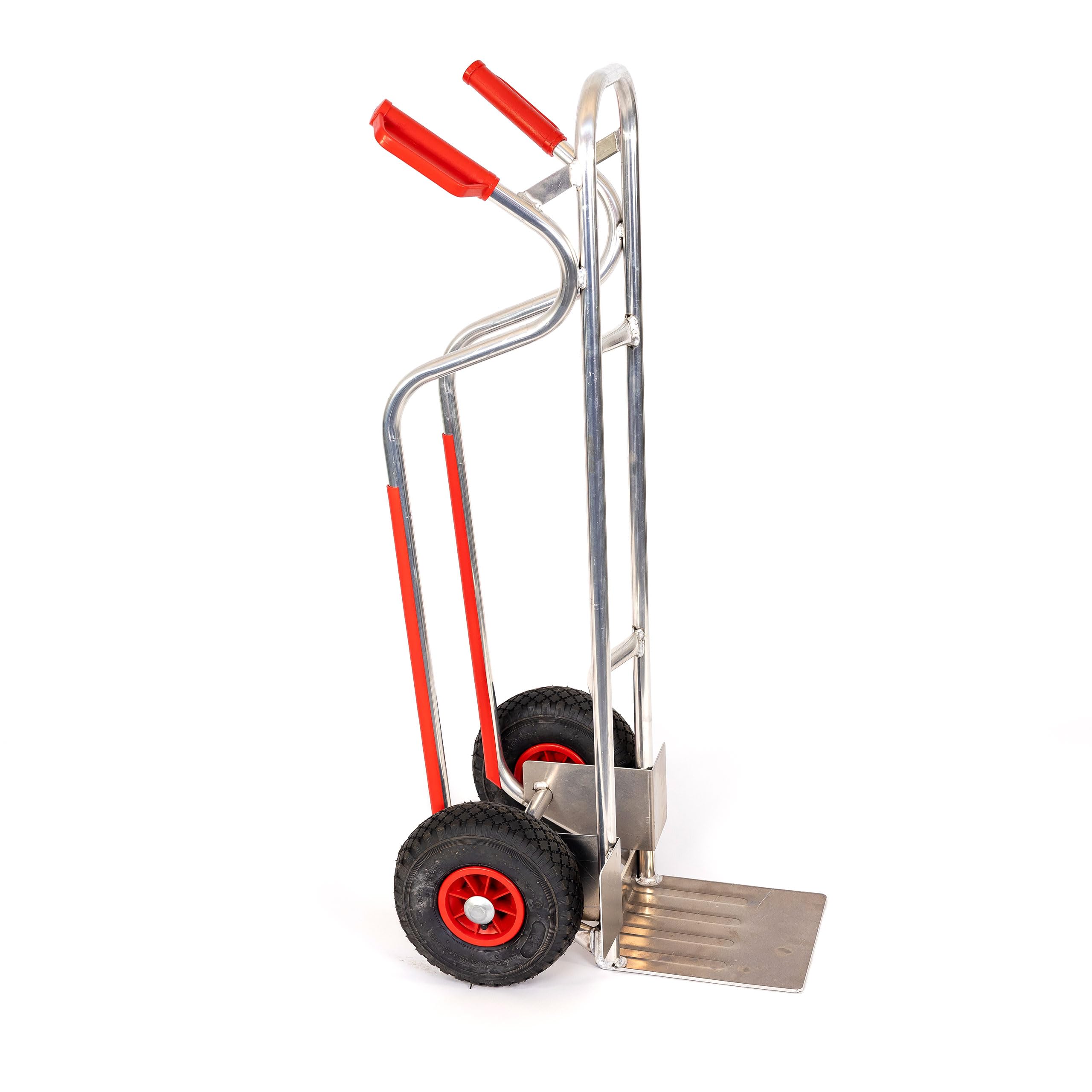 RLW Profi Aluminium Sackkarre Stapelkarre Alu200 200 kg - Schaufel 280 x 280 mm - Made in EU - kein Asien-Import !! (Räder nach Ihrer Wahl) (Luftrad/PVC-Felge/Gleitlager)