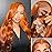 QZOQZO Ginger Lace Front Wigs Human Hair Body Wave 13x4 Transparent HD Lace Frontal Wigs Pre Plucked with Baby Hair for Black Women Human Hair Glueless Colored Wigs 30 inch