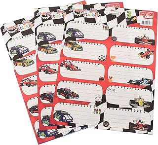 Set Of 30 Pieces Of School Name Tags for Boys, 10 × 3 Cm TSL-813 With Durable Materials And Long Lasting Use - Multi Colour