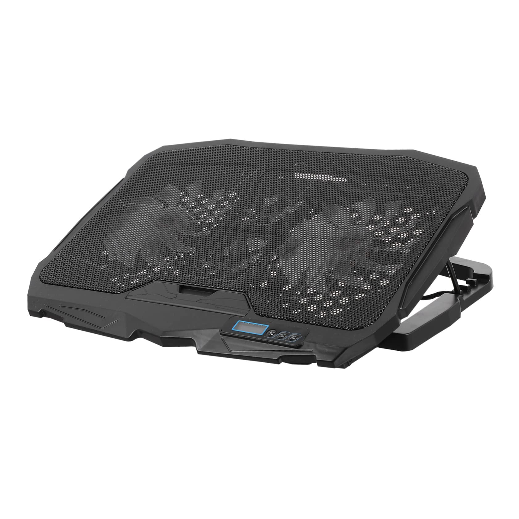 POPETPOP Dispositivo Raffreddamento Per Notebook Usb Per Laptop Gioco Supporto Ventilato Deflettore Ribaltabile Regolazione Velocità e Marce Maglie in Metallo Superficie Smerigliata