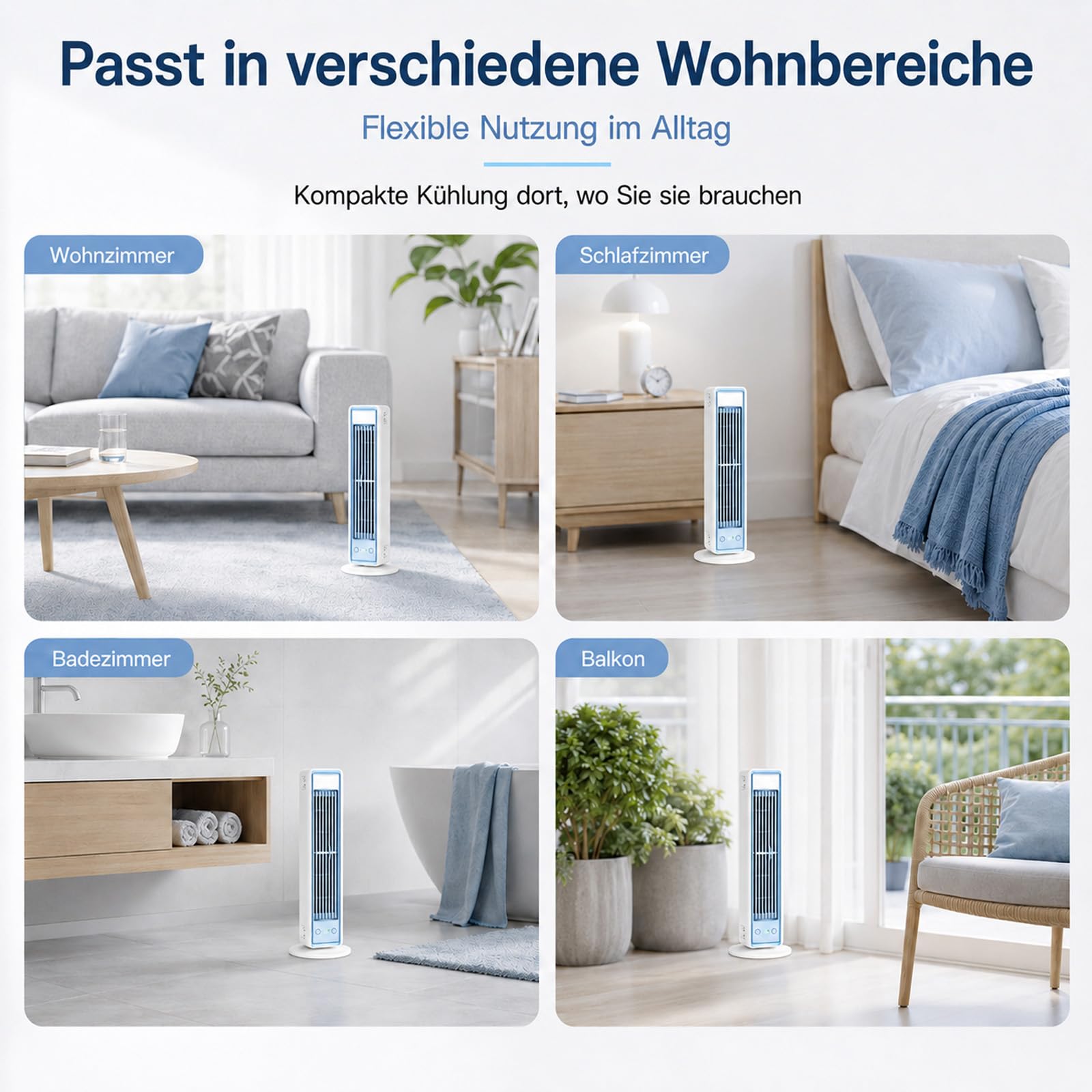 BreezaMax Air Kühlkönig, Airzuma Portable, Polar Breeze–BreezaMax Mini Cooling Ace, Leise & Energieeffizient, 3 Geschwindigkeiten, Bladeless Design, Perfekt für Büro, Schlafzimmer & Zuhause (Schwarz)