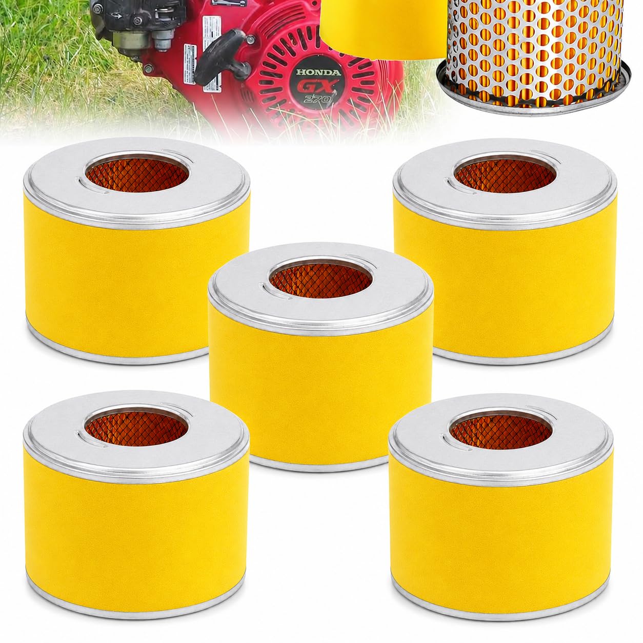 Amazon.com : Poweka 17210-ZE2-505 Air Filter Compatible with Honda