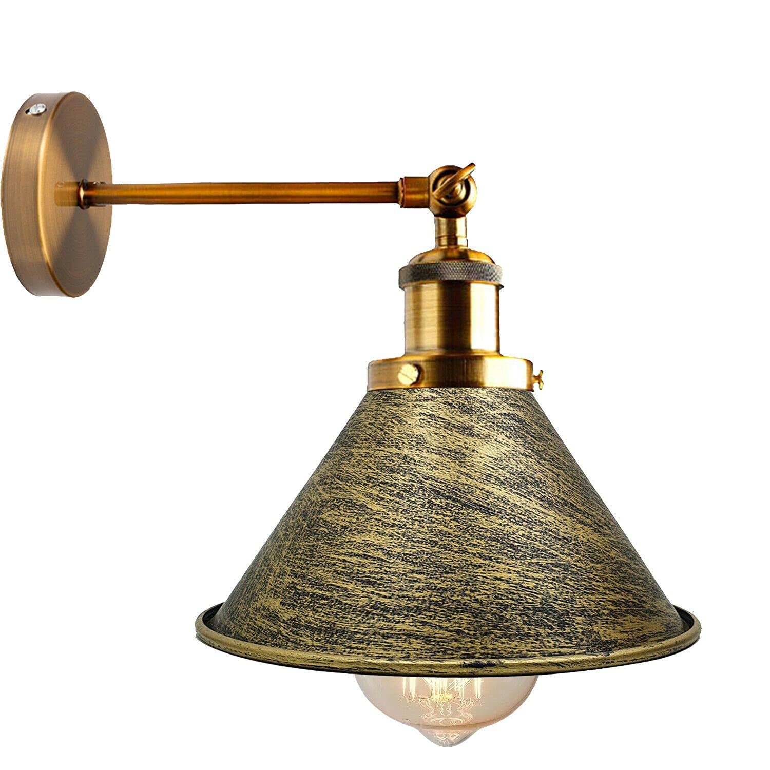 LEDSone Modern Vintage Industrial Metal Wall Mounted Light Rustic Sconce Lamp Fixture Light for Dining Room Kitchen and Food Corners — image 1