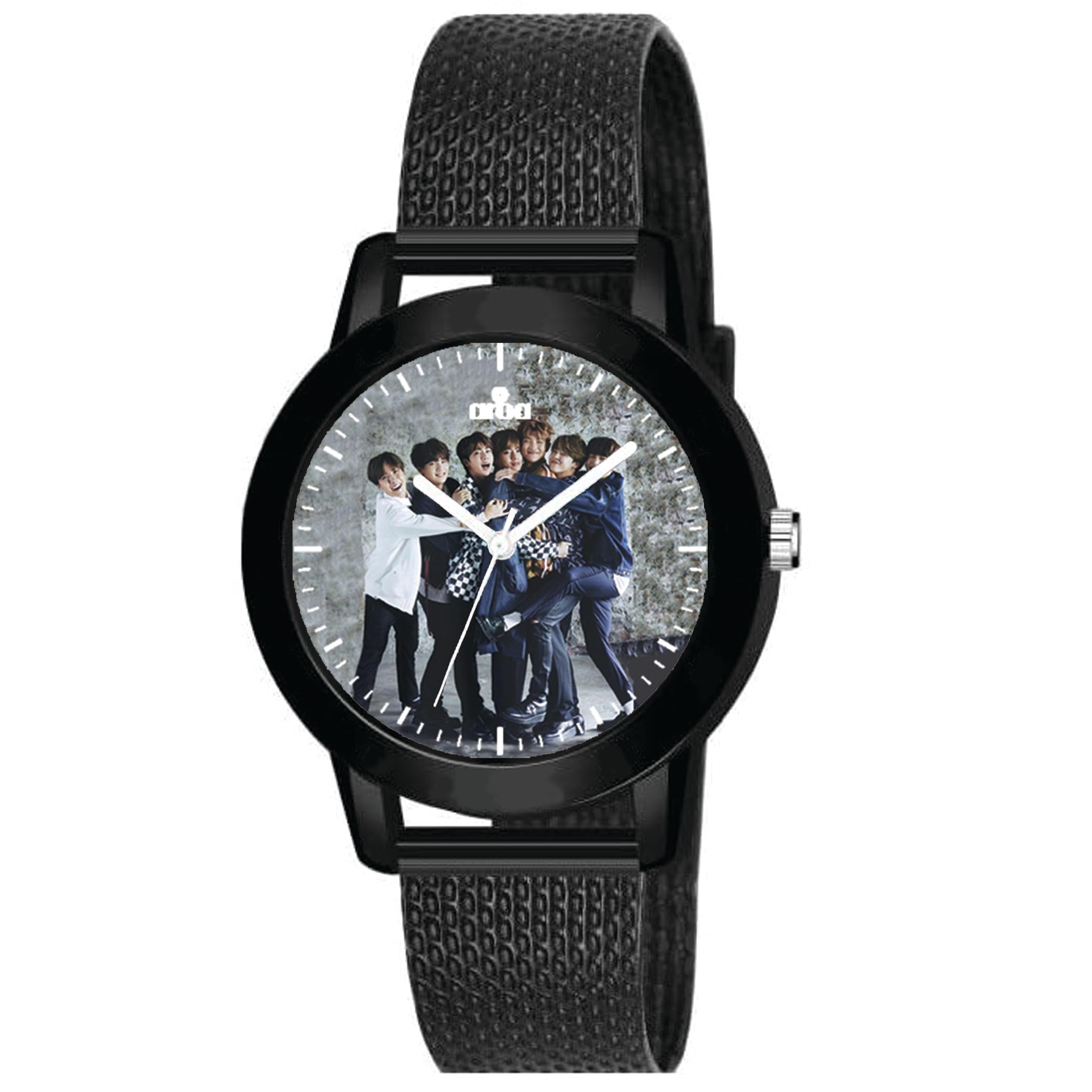AROA Watch for Womens with BTS 2020 Wacky Pose Model :916 in Black Metal Type Rubber Analog Watch Black Dial for Women Stylish Watch for Girls (B0CDLZDJCJ) Amazon Price History, Amazon Price Tracker