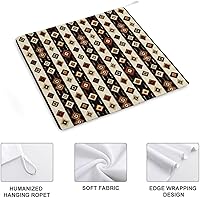 Vista 3 de Decorative Hand Towels for Bathroom - Retro Pattern A Print Soft Absorbent Small Bath Hand Towels for Kitchen, Farmhouse, Spa, Hotel, Guest Tea and