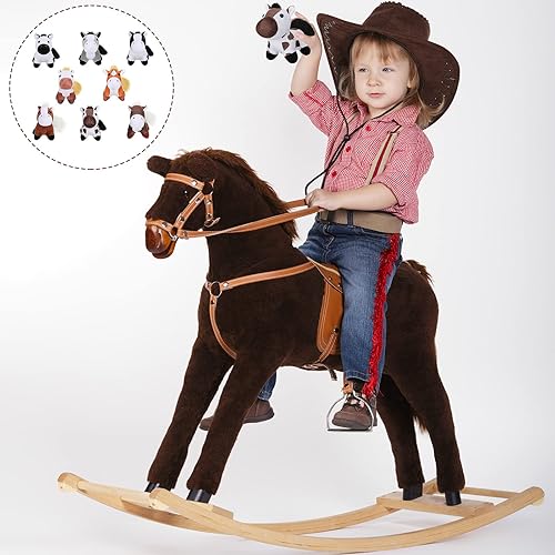 Vista 37 de 8 piezas de animales de peluche de 5 pulgadas a granel, varios lindos animales de peluche para mascotas, pequeños animales de peluche