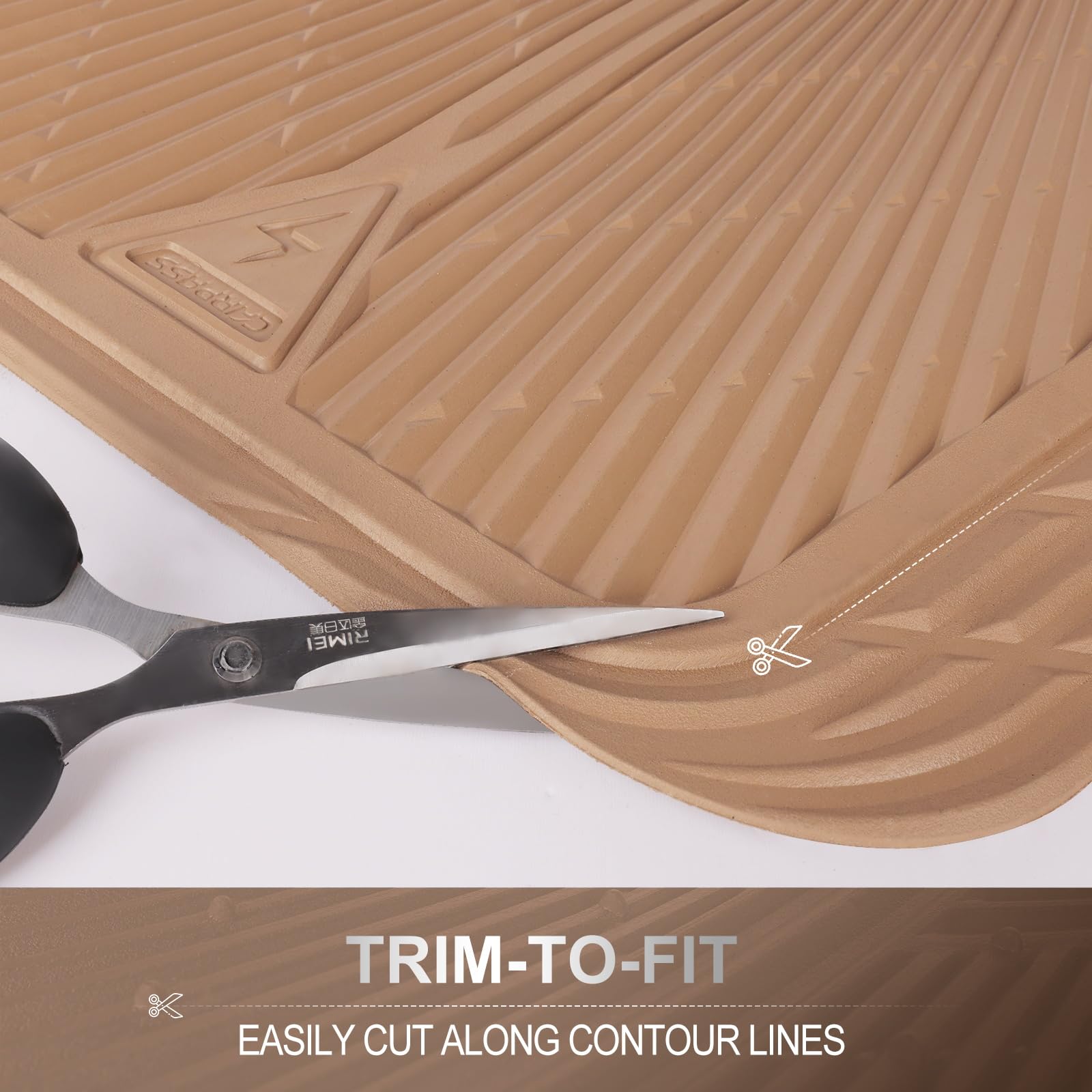 CAR PASS Rubber Car Mats Car Floor Mats All Weather Waterproof Trim-to Fit Automotive Floor Mats for Cars — view 6