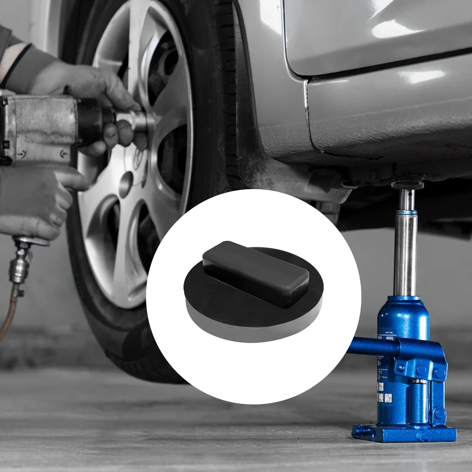 Tampone in Gomma per Cric 2Pcs Blocco Martinetto Auto Cuscinetto Idraulico Supporto Ponte Sollevatore BMW Mini