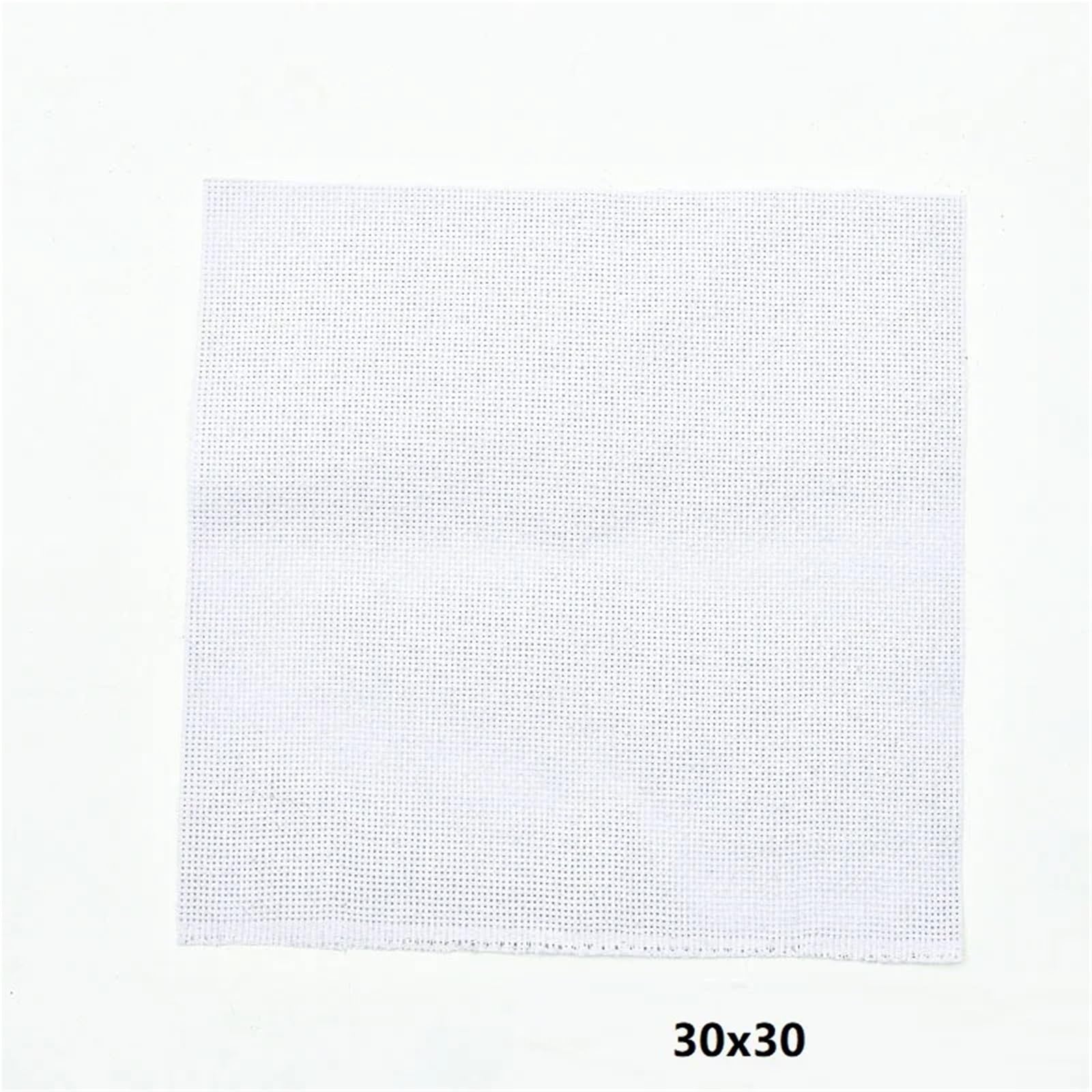 Tkanina do haftu, Tkanina do haftu krzyżykowego Płótno Mała kratka Biała Materiały ​​majsterkowania Haftowanie(11ct,30 * 40cm)