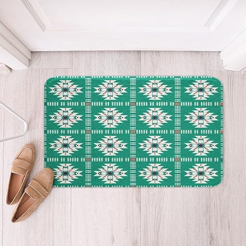 Miniatura 21 de Alfombra de área de decoración occidental, alfombra de baño azteca, vaquera, estilo vaquera, del suroeste, para niños y niñas, rústica, decoración