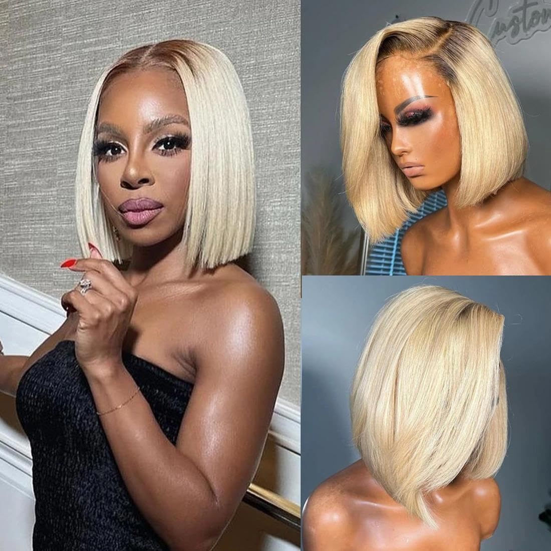 Blonde 613 Color 5x5 wig UpScale 100% Virgin Human Hair 5 main image 4