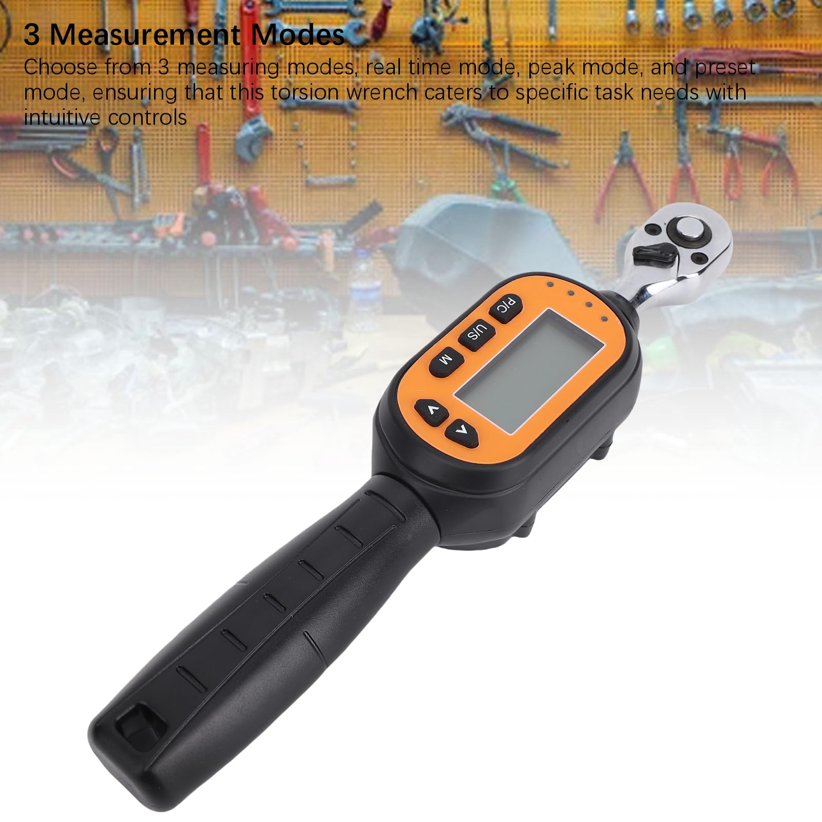 Naroote Llave Dinamométrica Digital, Conector Ajustable de 1/4 Pulgada,
