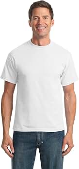 【新品】 the phos / half sleeve tee (white) Port & Company Mens 50/50 Cotton/Poly T-Shirt PC55 -White