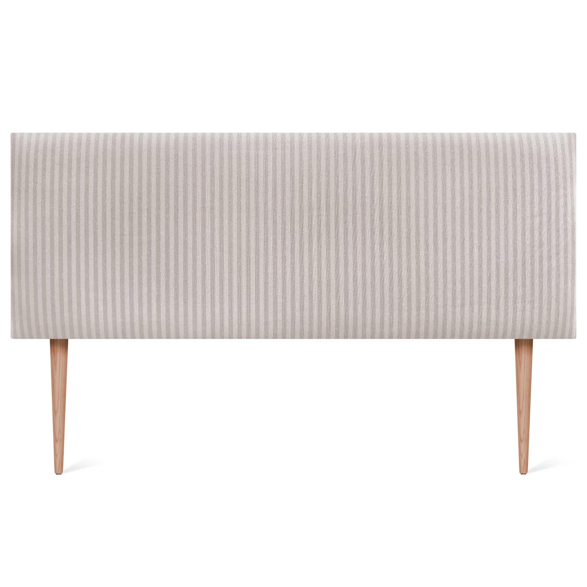 DHOME Cabecero Tapizado Liso Exclusivo Serie Luxury Edition con Patas para Pared Acústicos Cabeceros Absorbentes Cabezal Cama Dormitorio (Cream, 150cm, 4cm Grosor)
